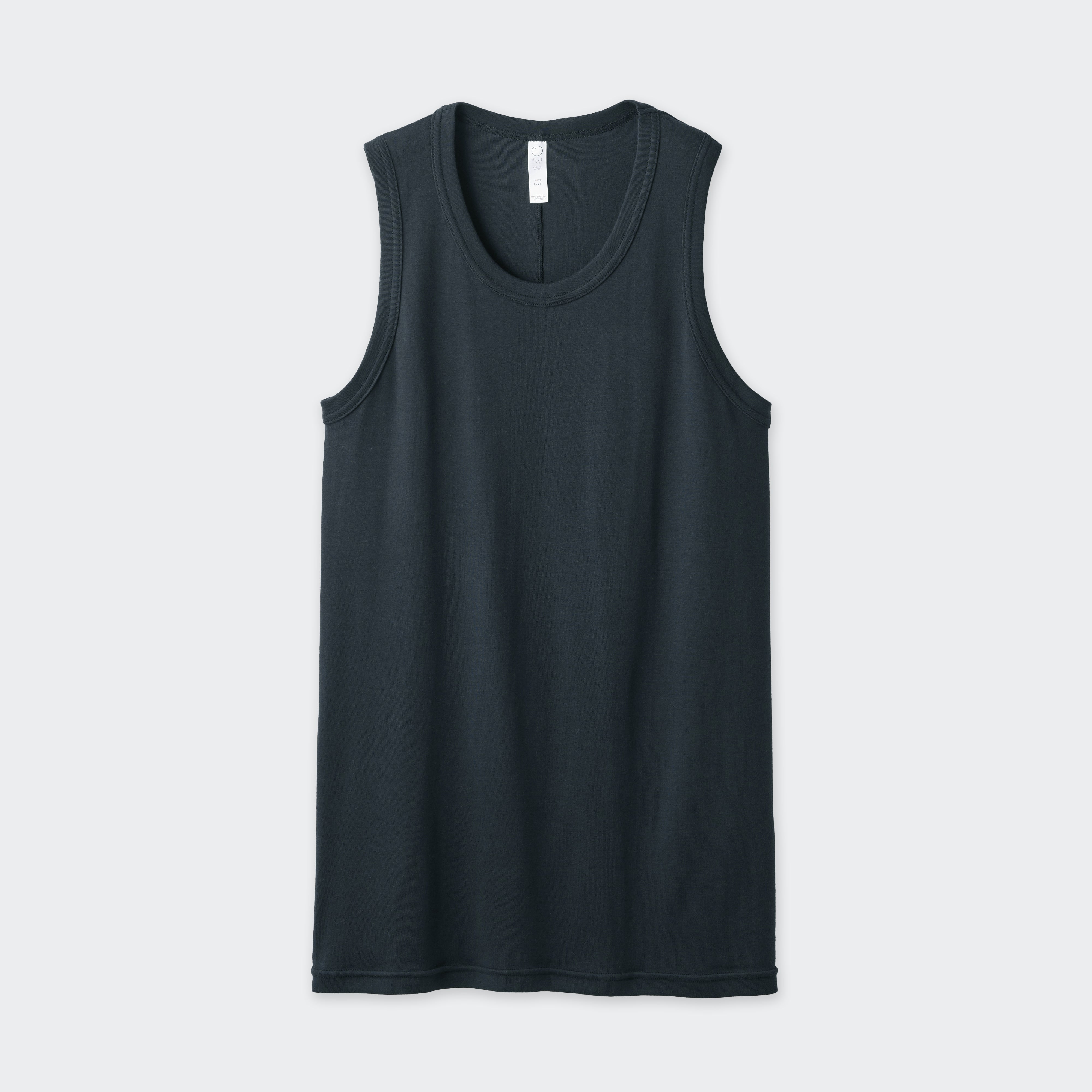 WOMENS リブ タンクトップ BLACK