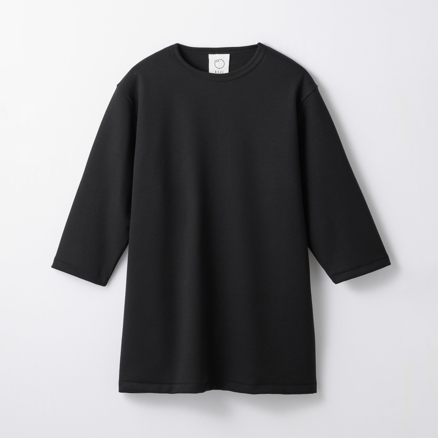 WOMENS ヘビー 7分袖 クルーネックTシャツ BLACK