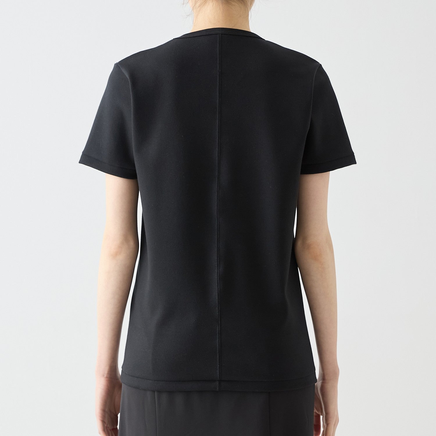 WOMENS ヘビー 半袖 クルーネックTシャツ BLACK