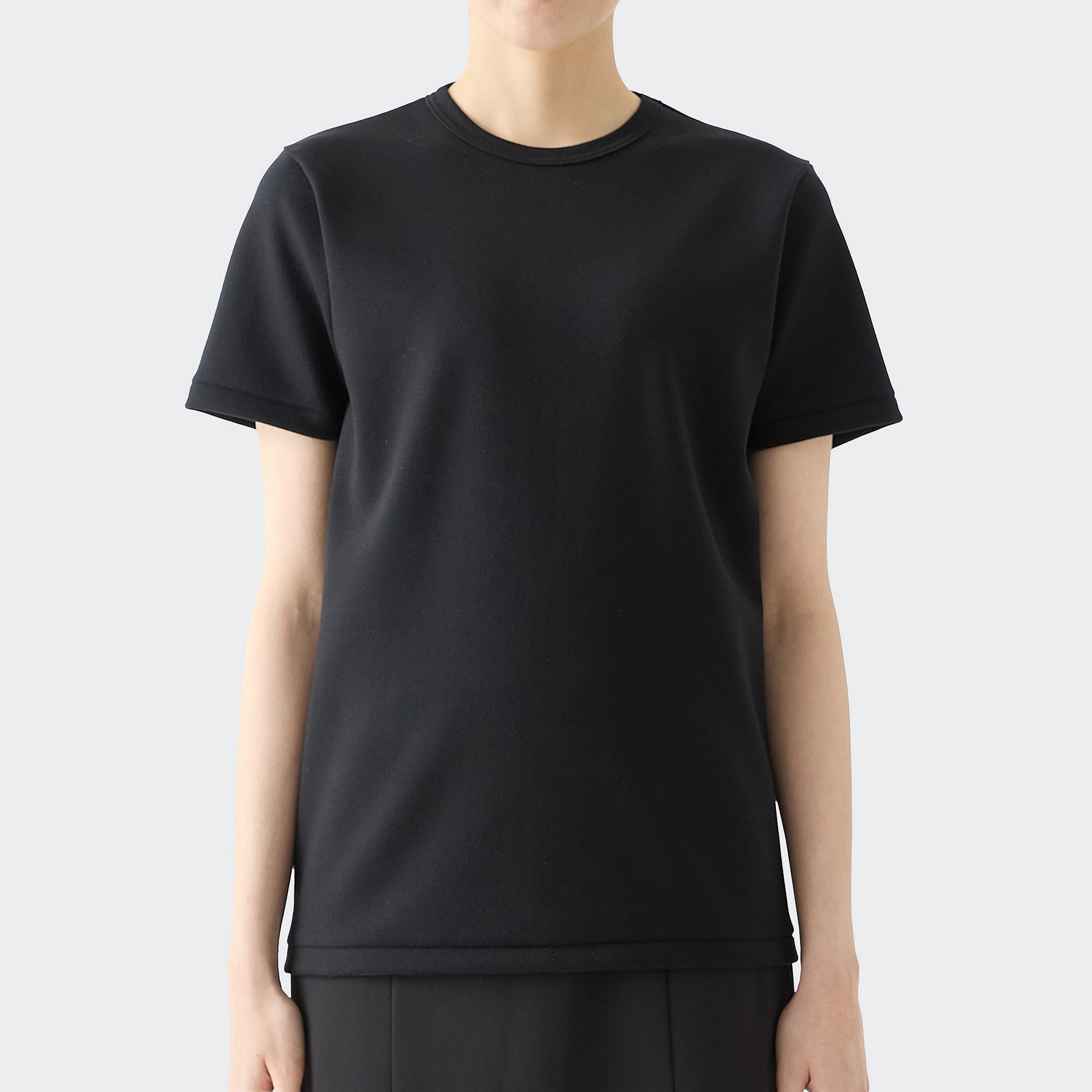WOMENS ヘビー 半袖 クルーネックTシャツ BLACK