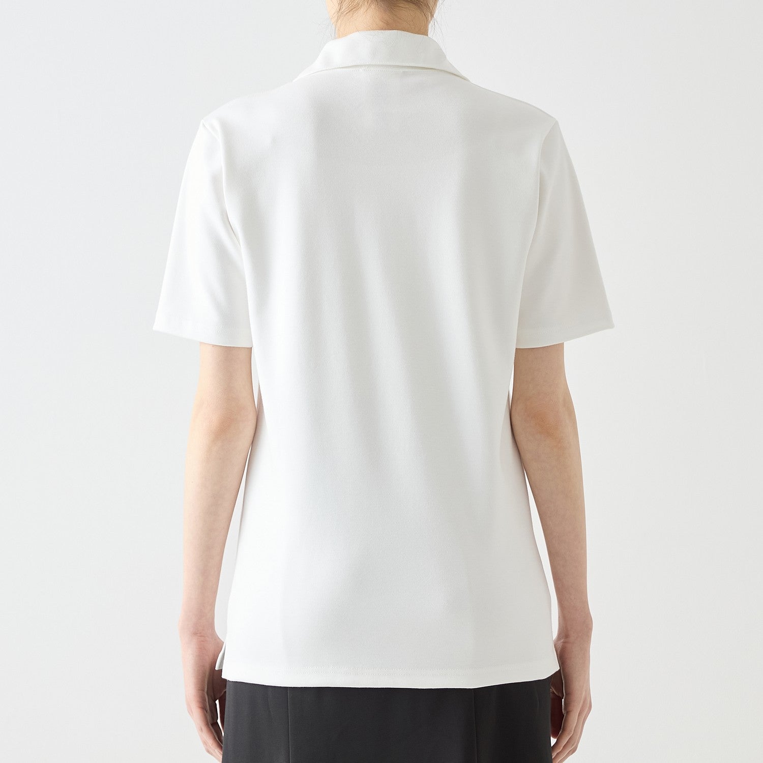 WOMENS ヘビー 半袖 ポロシャツ WHITE