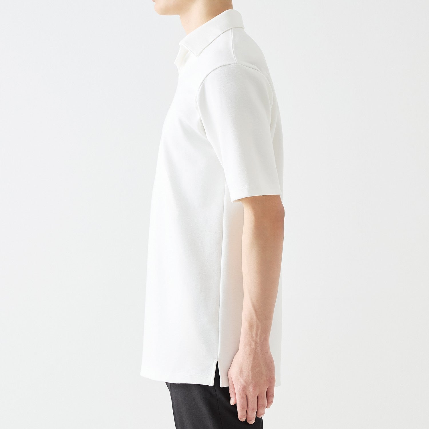 MENS ヘビー 半袖 ポロシャツ WHITE