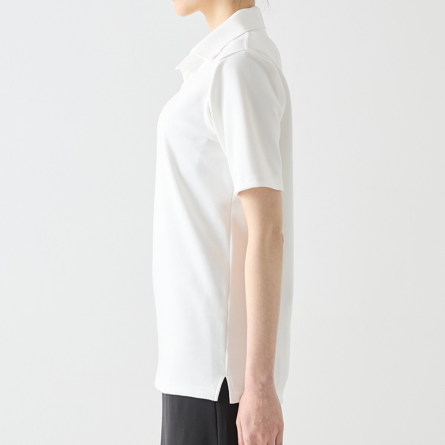 WOMENS ヘビー 半袖 ポロシャツ WHITE