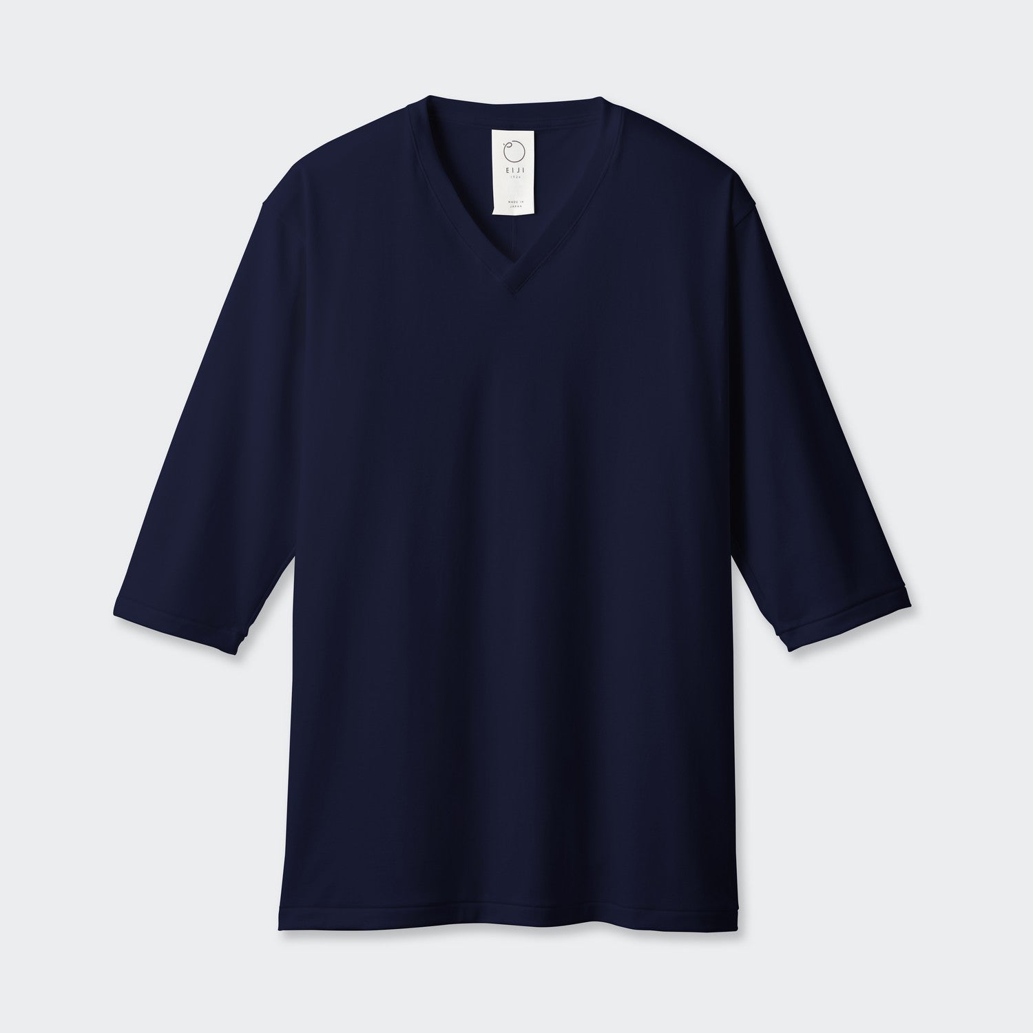 WOMENS ベーシック 7分袖 VネックTシャツ NAVY