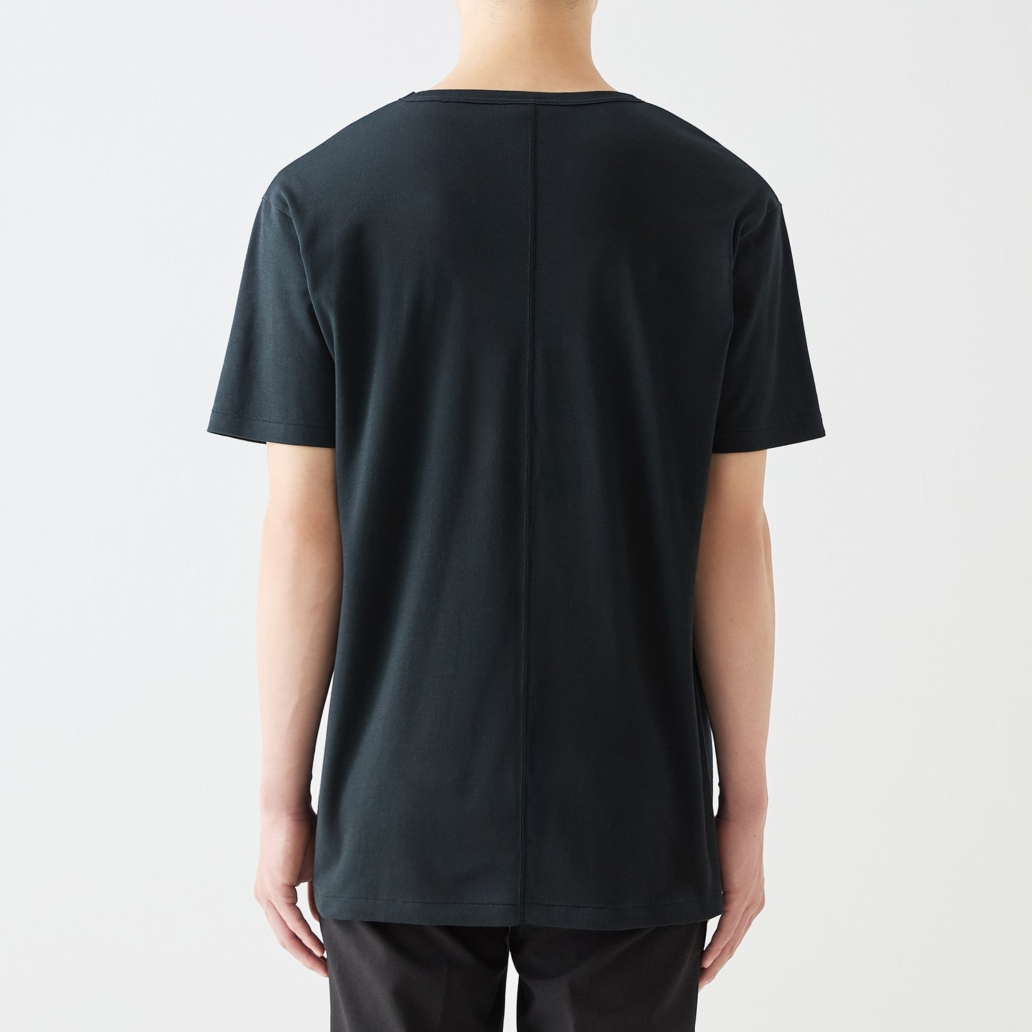 MENS ベーシック 半袖 クルーネックTシャツ BLACK
