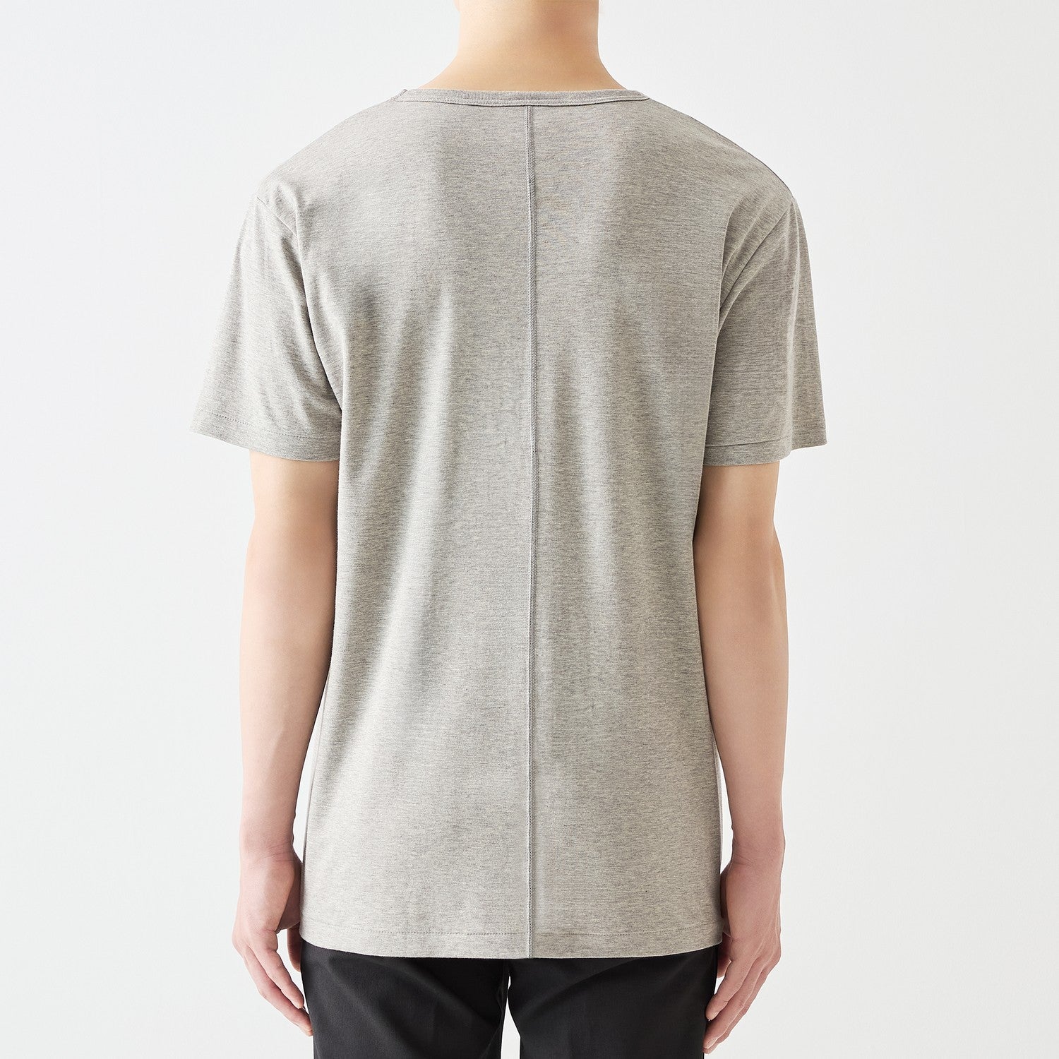 MENS ベーシック 半袖 クルーネックTシャツ HEATHER GRAY