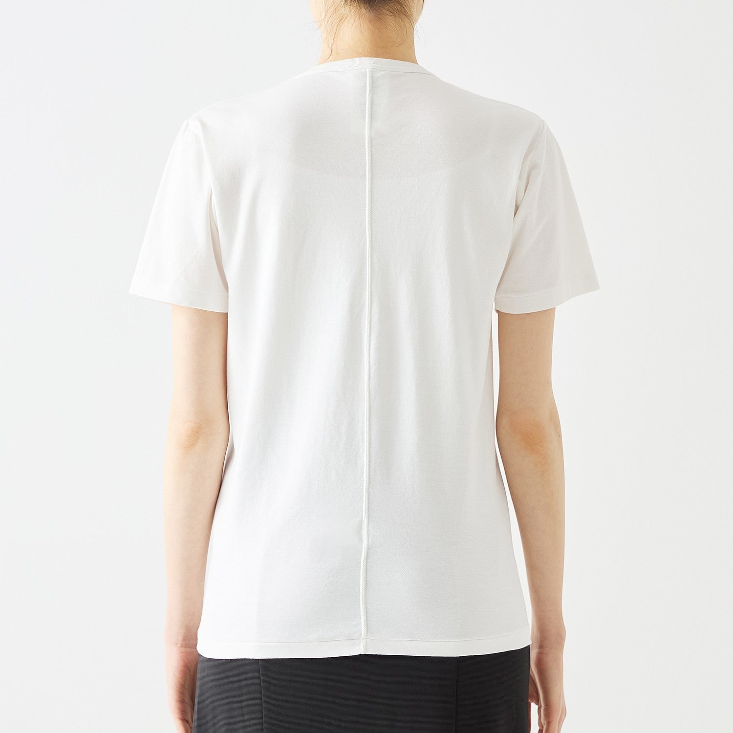 WOMENS ベーシック 半袖 クルーネックTシャツ WHITE