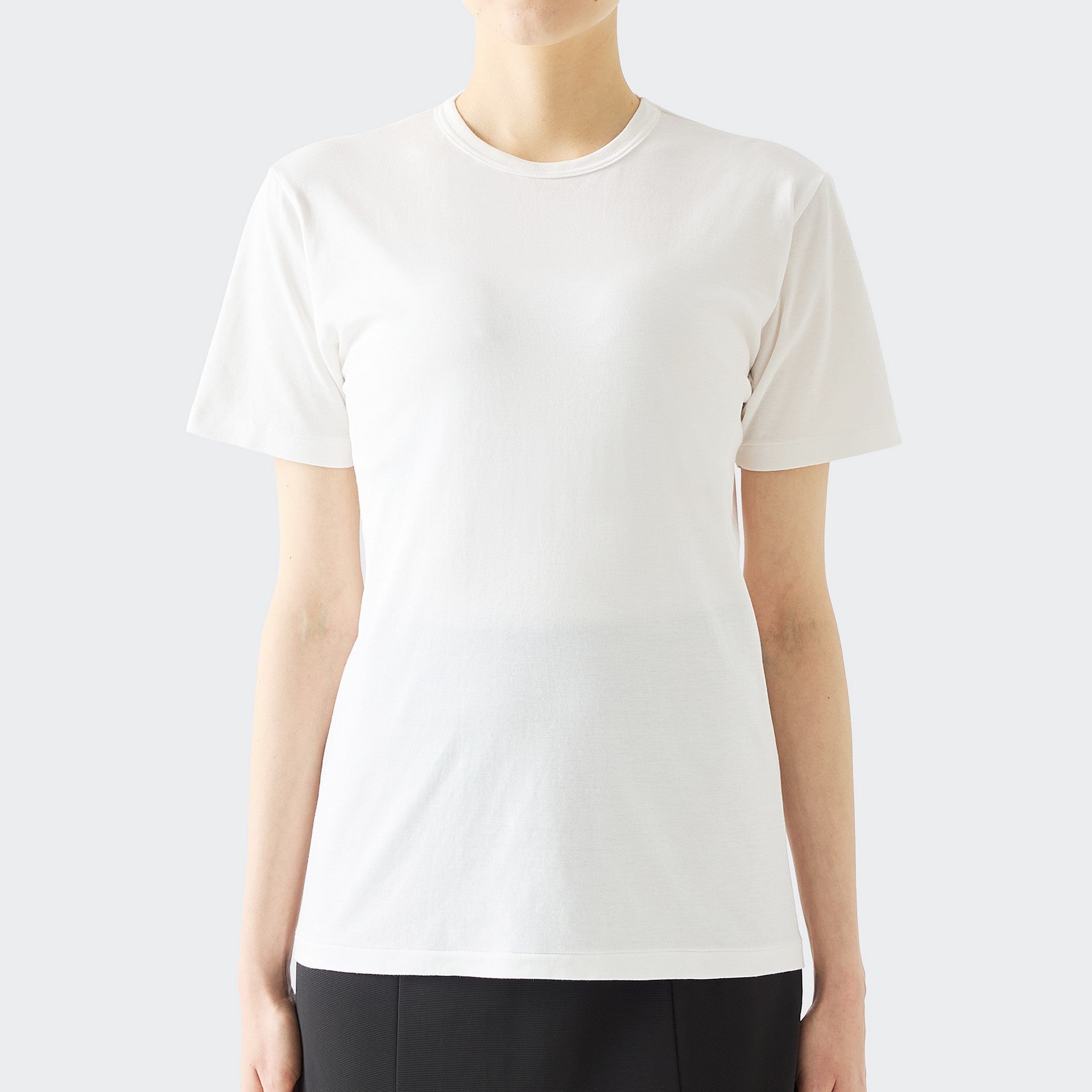 WOMENS ベーシック 半袖 クルーネックTシャツ WHITE