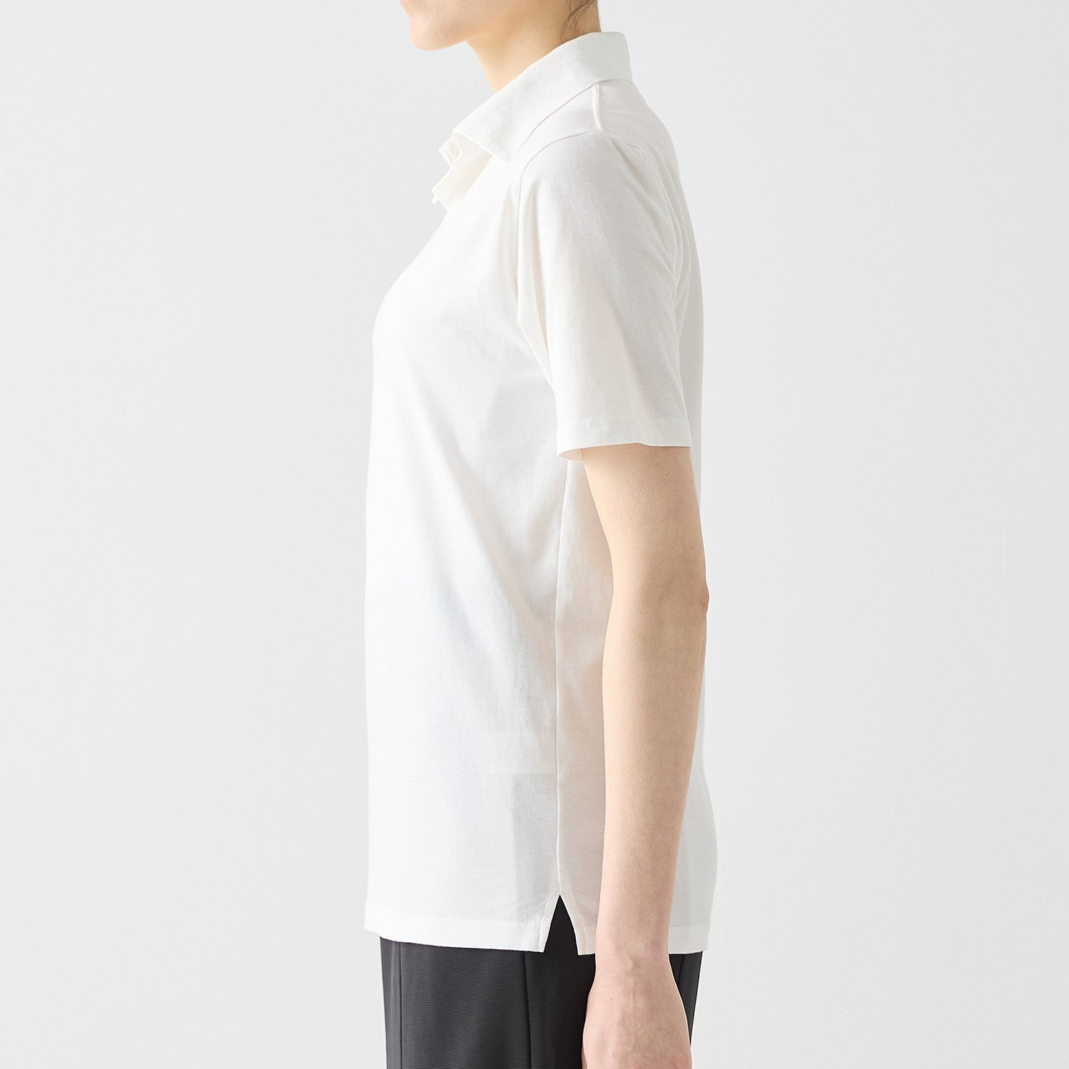 WOMENS ベーシック 半袖 ポロシャツ WHITE
