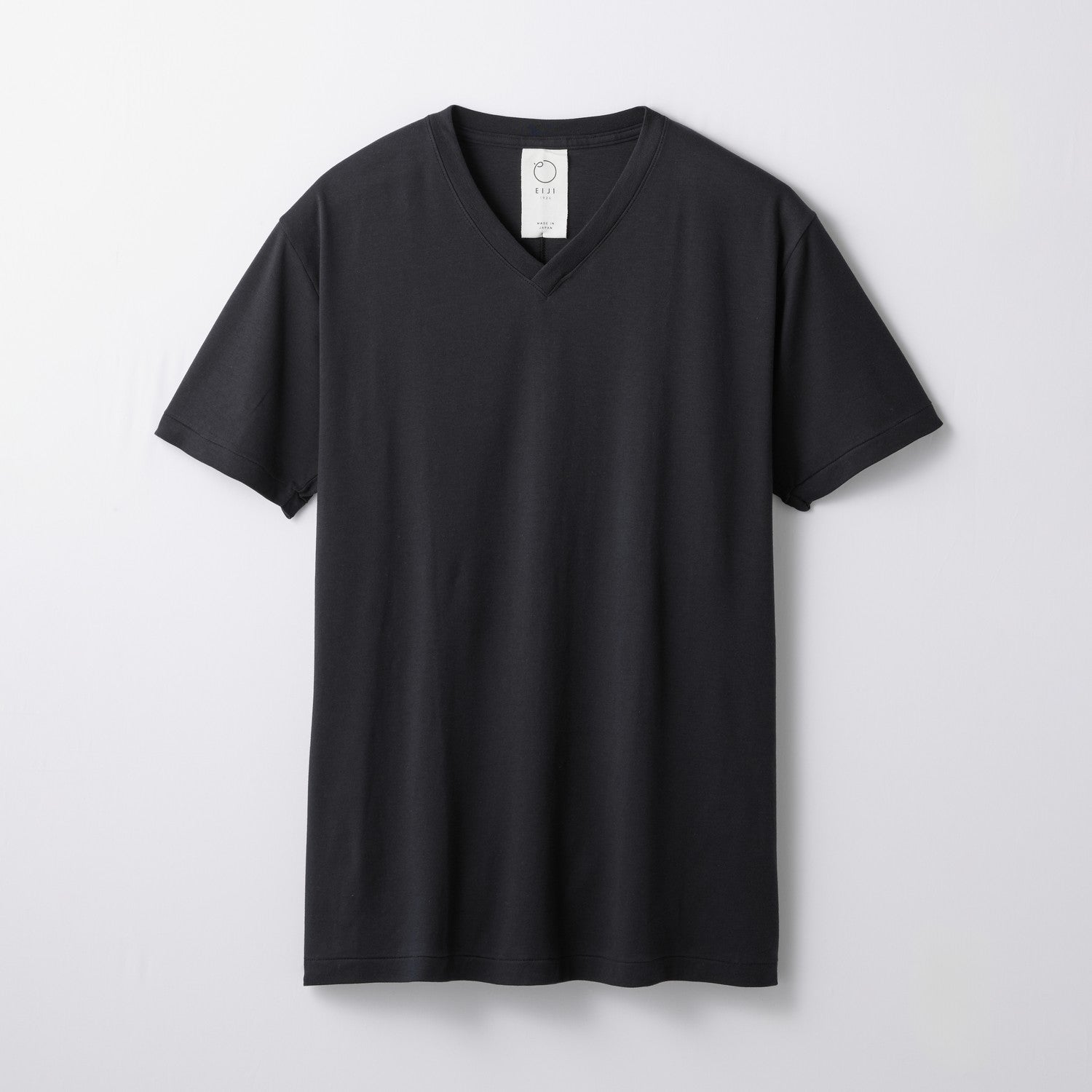 WOMENS ベーシック 半袖 VネックTシャツ BLACK
