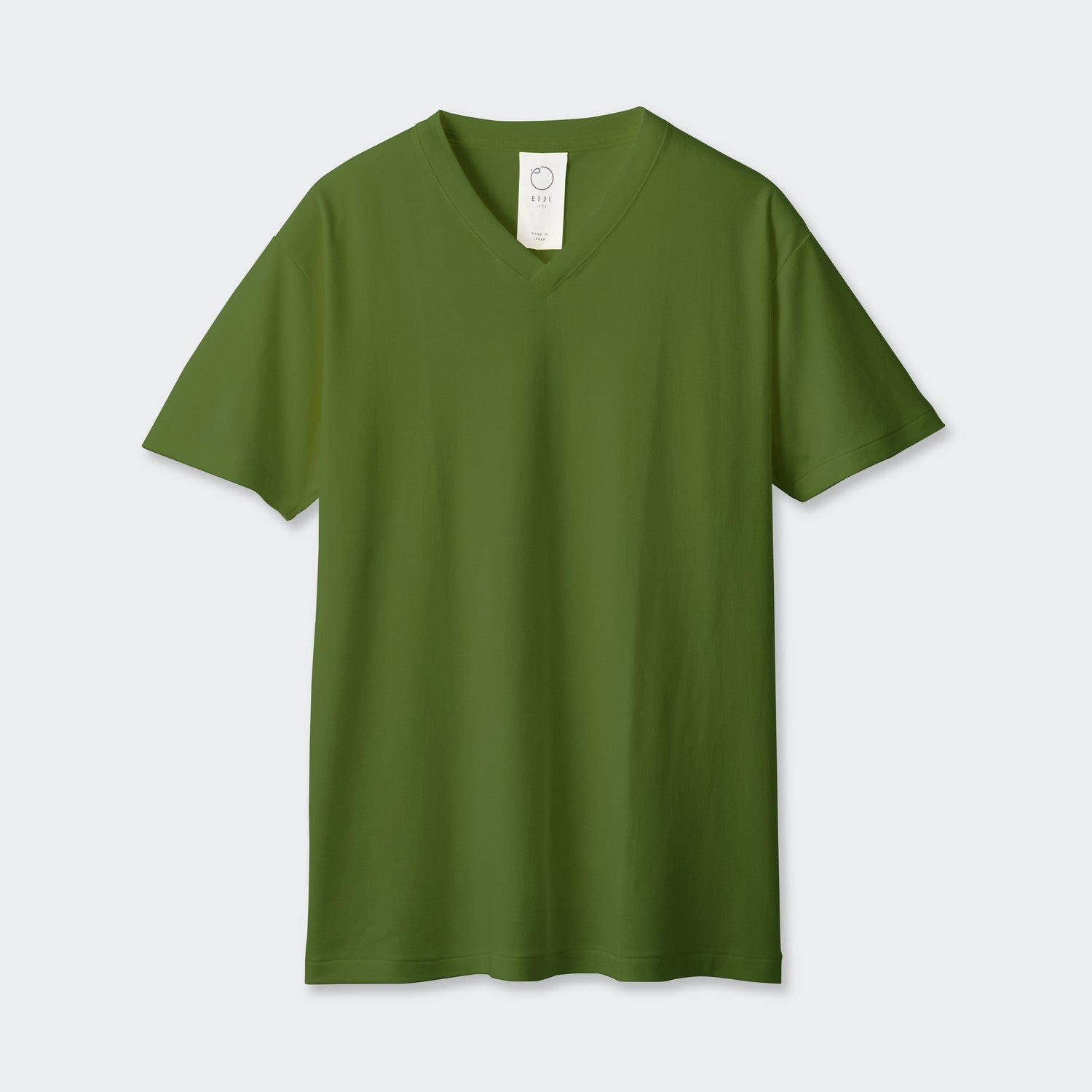 MENS ベーシック 半袖 VネックTシャツ GREEN