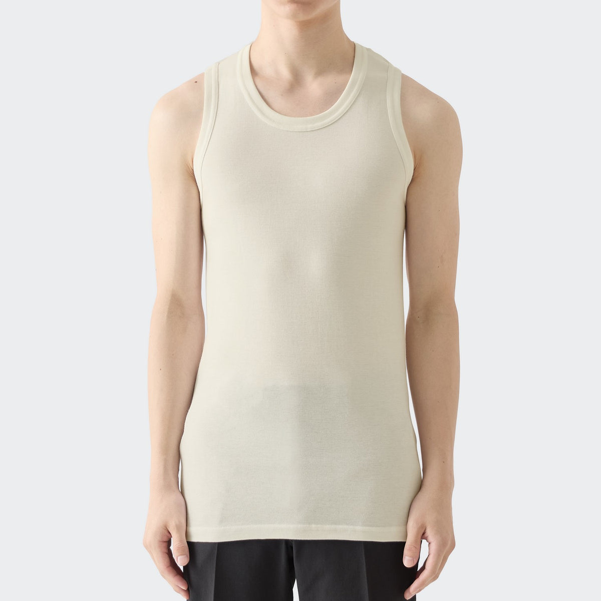 MENS リブ タンクトップ ORGANIC | 高級無地Tシャツ専門店 | EIJI 1926 