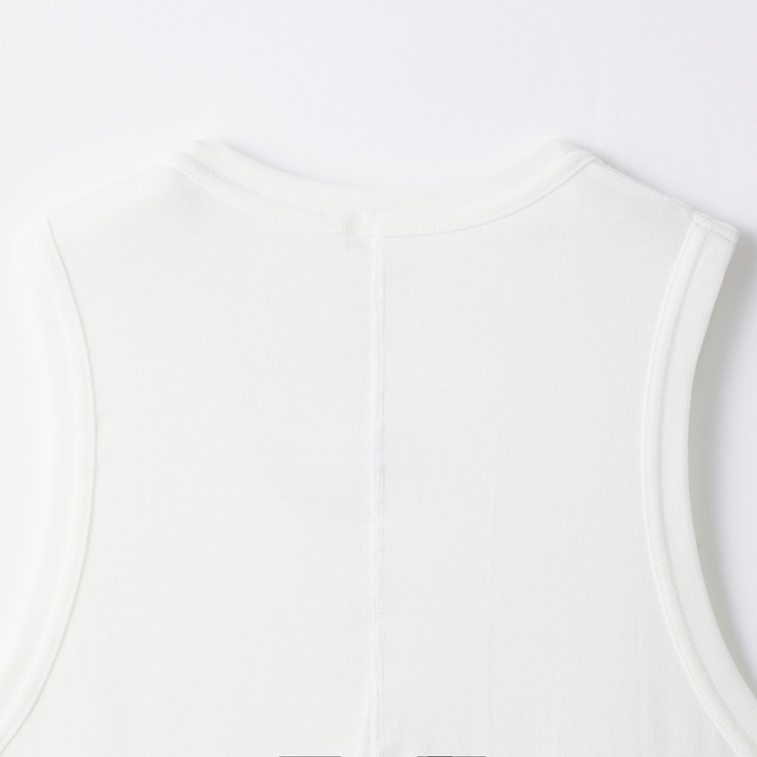 WOMENS RIBBED TANK TOP WHITE
