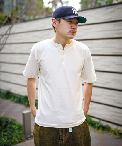 GOTS ORGANIC TEE SEW 1926 HENRY by EIJI GOTS TEE  ゴッツTシャツ1926モデル ヘンリーネック