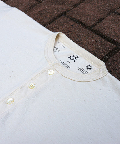 GOTS ORGANIC TEE SEW 1926 HENRY by EIJI GOTS TEE  ゴッツTシャツ1926モデル ヘンリーネック