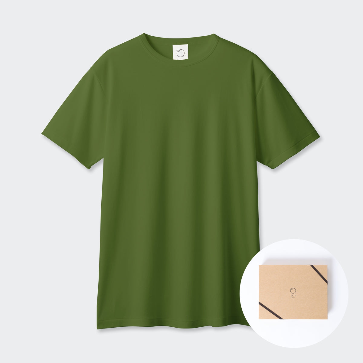 ギフトセット]WOMENS ベーシック 半袖 クルーネックTシャツ GREEN 
