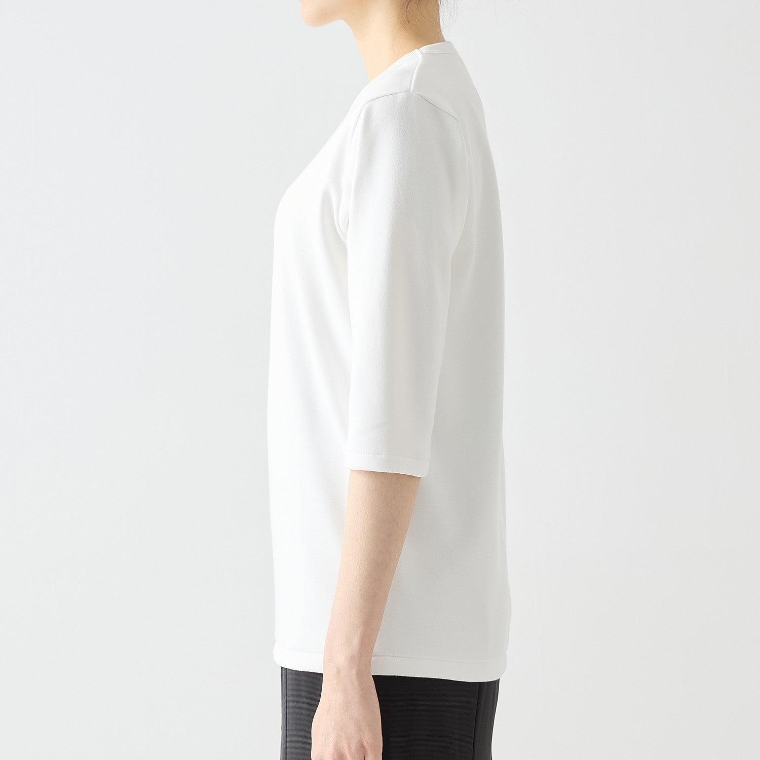 WOMENS ヘビー 7分袖 クルーネックTシャツ NAVY
