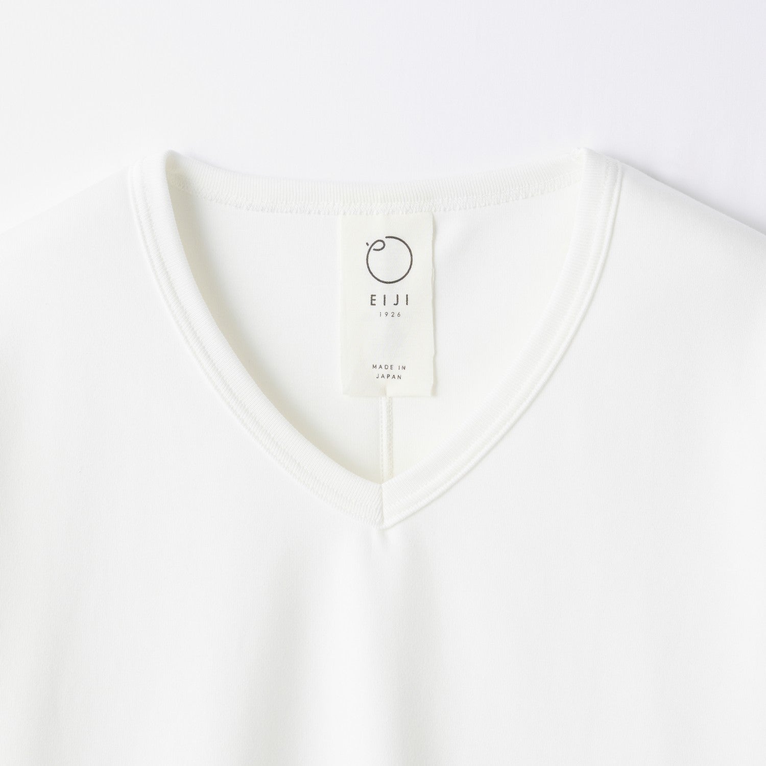 WOMENS ヘビー 7分袖 VネックTシャツ WHITE