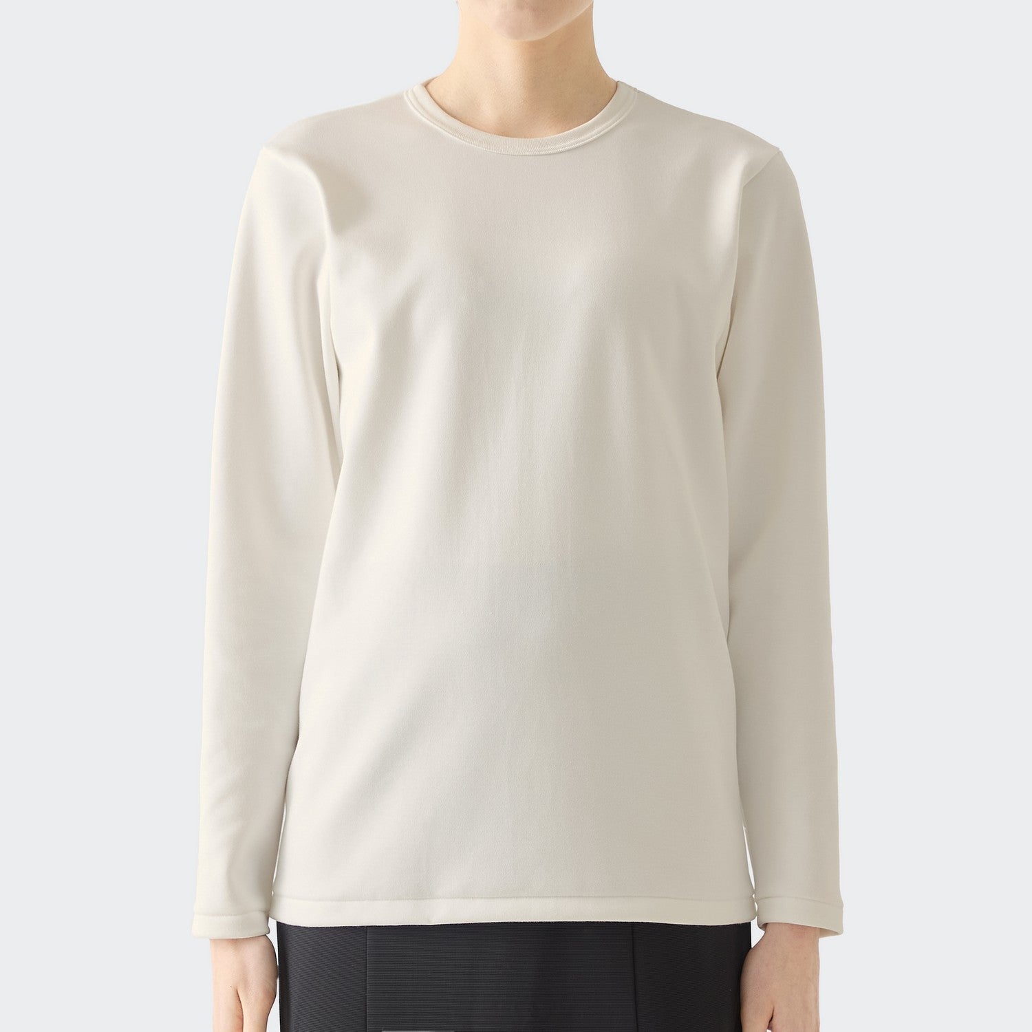 WOMENS Heavy Long Sleeve Crew Neck T-Shirt ORGANIC