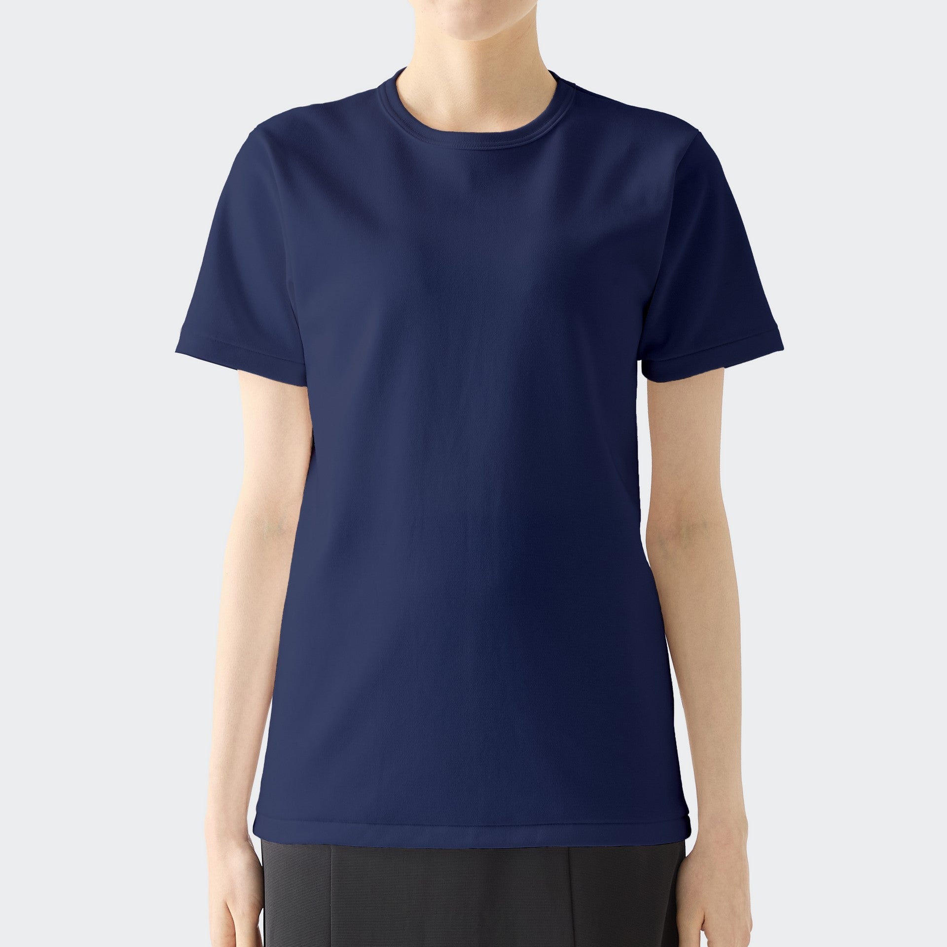 WOMENS ヘビー 半袖 クルーネックTシャツ NAVY