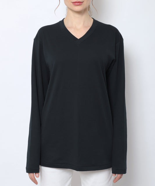 <transcy>EIJI T-SHIRTS V NECK L / S Age long sleeve T-shirt V neck</transcy>