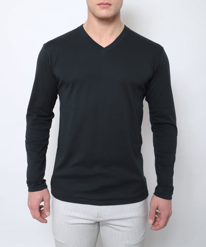 <transcy>EIJI T-SHIRTS V NECK L / S Age long sleeve T-shirt V neck</transcy>