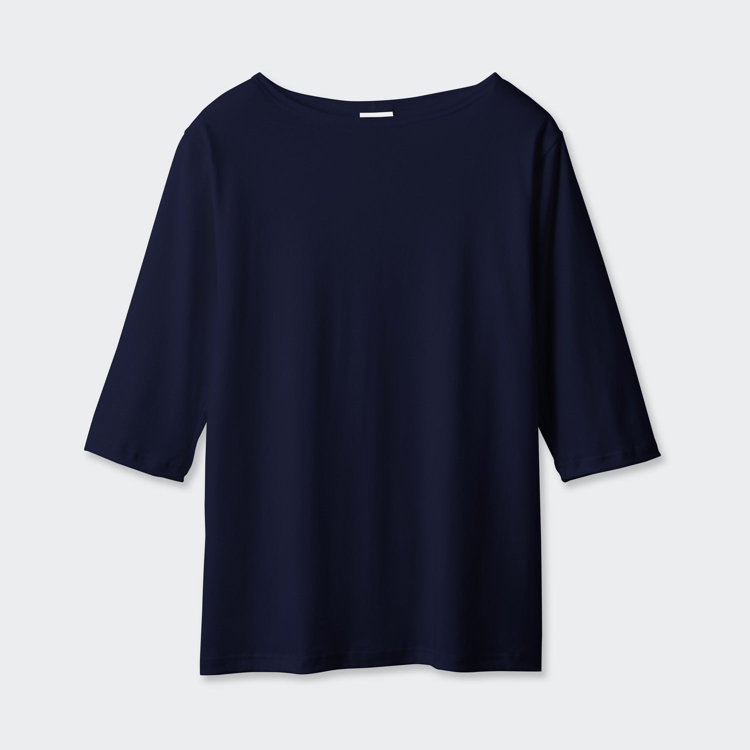 WOMENS ベーシック 7分袖 ボートネックTシャツ NAVY