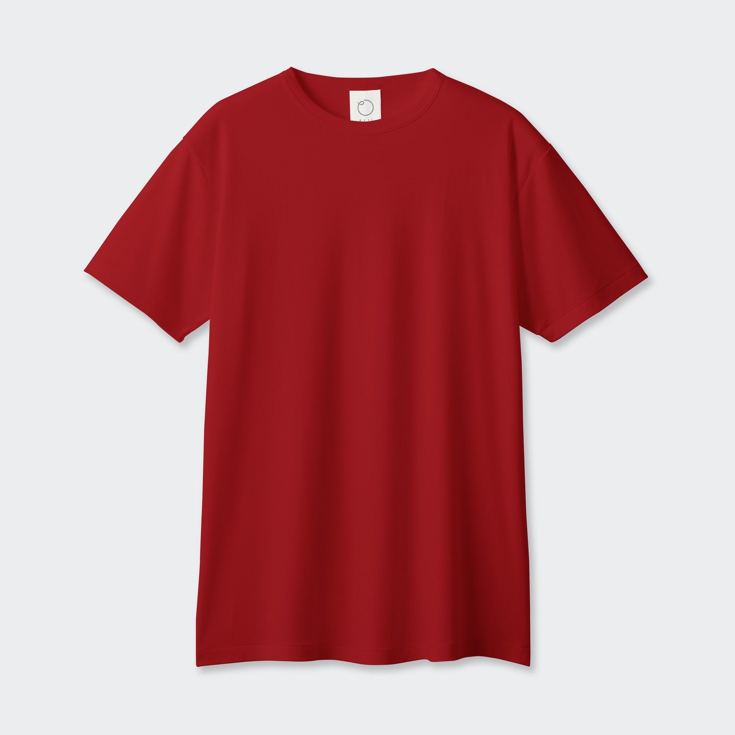 WOMENS BASIC SHORT SLEEVE CREW NECK T-SHIRT RED