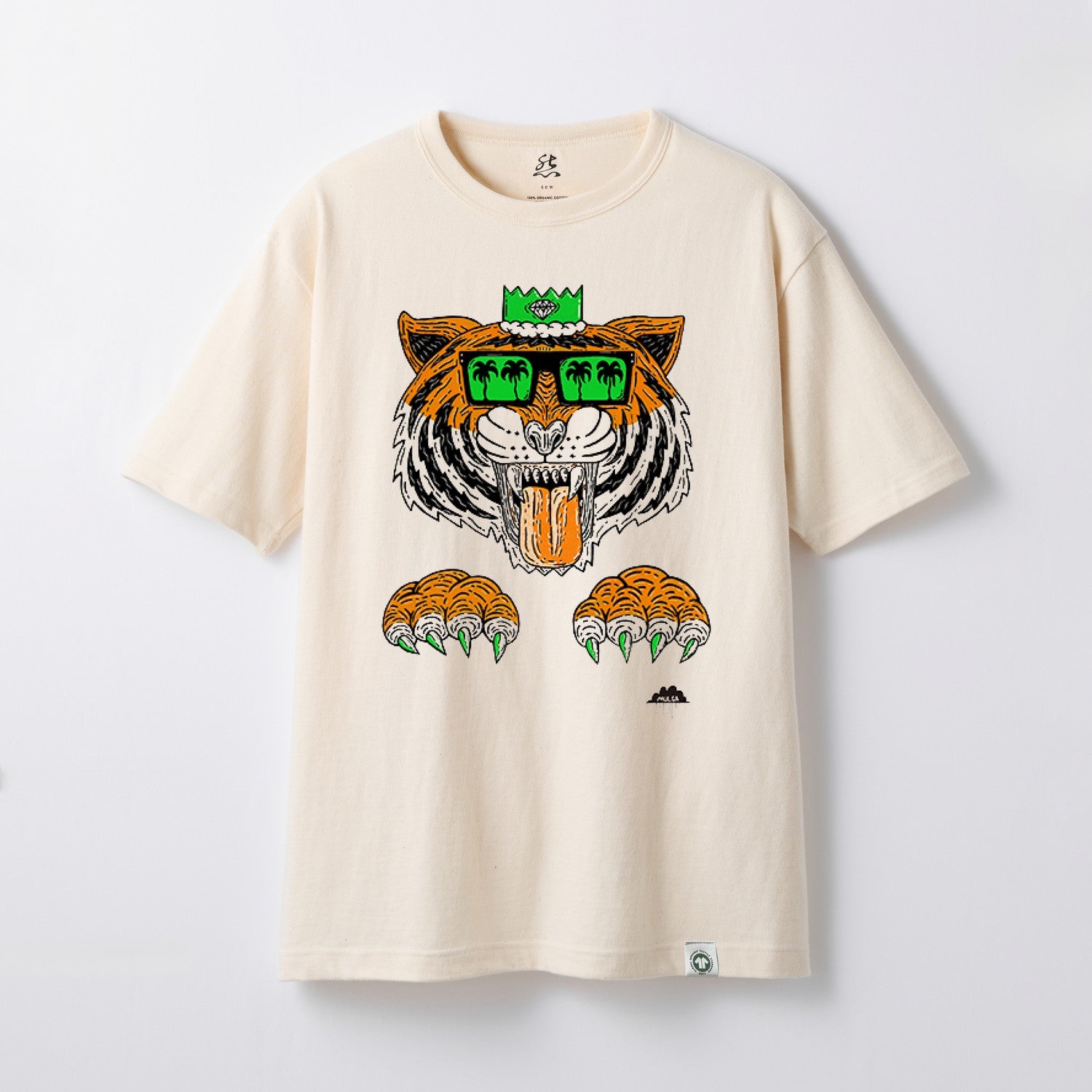 【モルガコラボ】GOTSプリントTシャツ ORGANIC×GREEN