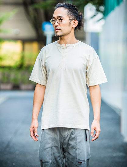 GOTS ORGANIC TEE SEW 1926 HENRY by EIJI GOTS TEE  ゴッツTシャツ1926モデル ヘンリーネック